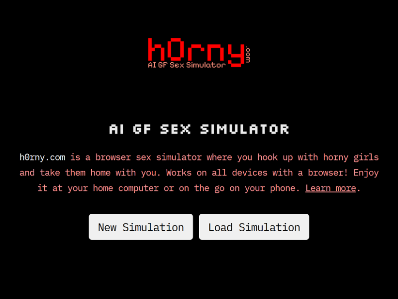h0rny.com AI GF Simulator